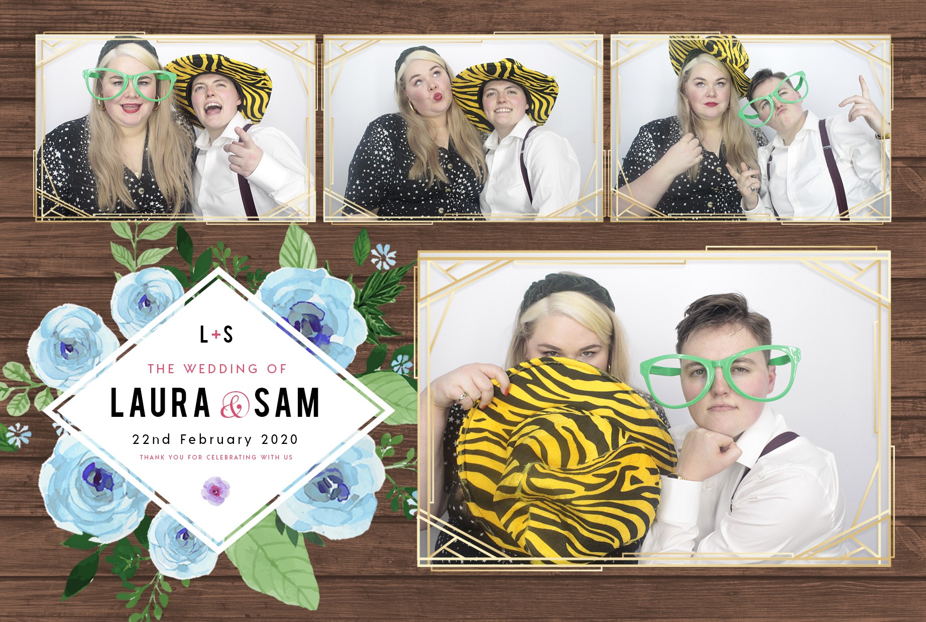 Laura and Sam's Wedding | View more photos from the event at gallery.myphotoboothexperience.co.uk/u/MyPhotoBoothExperienceLtd/Laura-and-Sams-Wedding